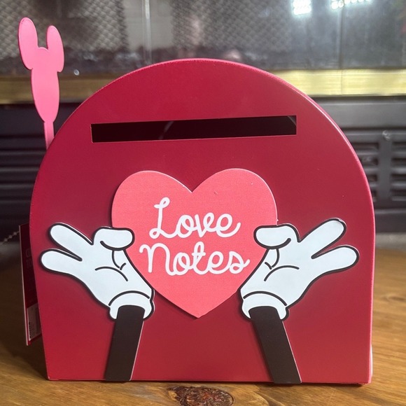 Disney Minnie Mouse Pink "Love Notes" Valentines Day Metal Mailbox NEW! - Picture 9 of 16